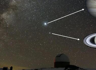 Simbolična fotografija za članek z naslovom: Konjunkcija Jupitra in Saturna