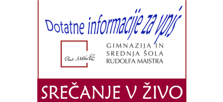 Dodatne informacije za vpis