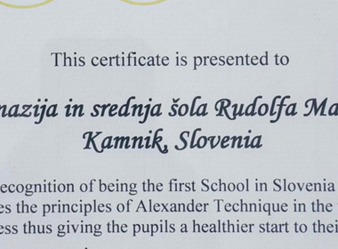 Simbolična fotografija za članek z naslovom: Certifikat Alexandrove tehnike