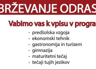 Simbolična fotografija za članek z naslovom: Vpis v izobraževanje odraslih