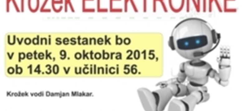 Krožek ELEKTRONIKE