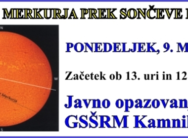 Simbolična fotografija za članek z naslovom: PREHOD MERKURJA PREK SONČEVE PLOSKVE