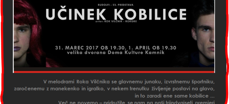 PREMIERA gledališke skupine Rudolfi