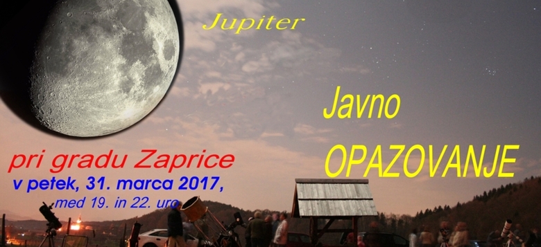 Javno astronomsko opazovanje na Zapricah