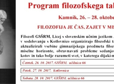 Simbolična fotografija za članek z naslovom: Filozofski tabor 2017
